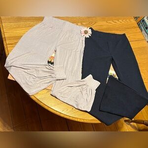 Lot (2) Pair Pull-On Lounge Pants -Rewashed &  AEO- Medium